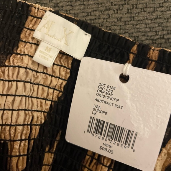 Le’ AL.X Abstract Ikat Printed Sleeveless Square Neckline Bra Top M - Picture 4 of 4